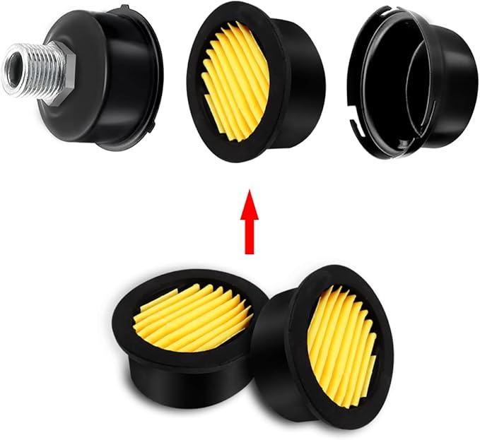 4pcs Air Compressor Replacement Filter Elements,Air Compressor Intake Paper Filter Sound Muffler Accessories for generators,blowers, exhaust ports H-068
