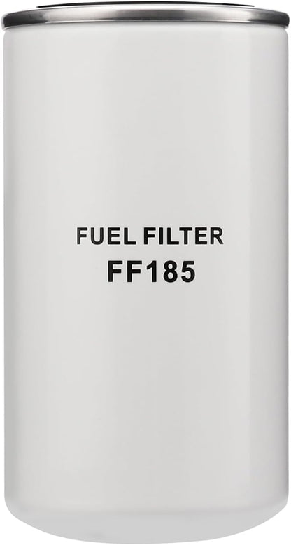 FF185 Spin-On Fuel Filter Heavy Duty Particle Protection Compatible with FLD/FLB/FLC 379/357/320 Replaces V1111845 KW185 25011694