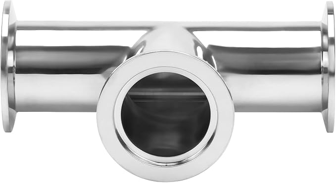 DERNORD KF-40 Tee 3 way Vacuum Fittings Stainless Steel 304 Pipe Fittings