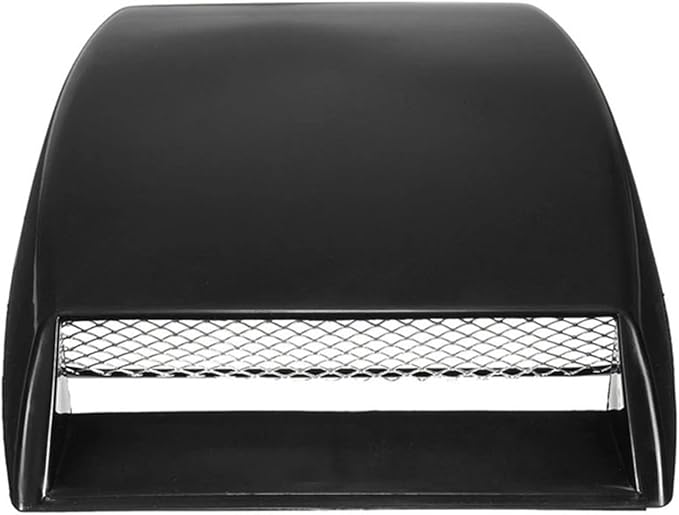 Car Air Flow Intake Hood Scoop Vent Bonnet Decorative Covers Kit Universal Compatible With BMW And Audi Compatible With Benz And Focus(Black)
