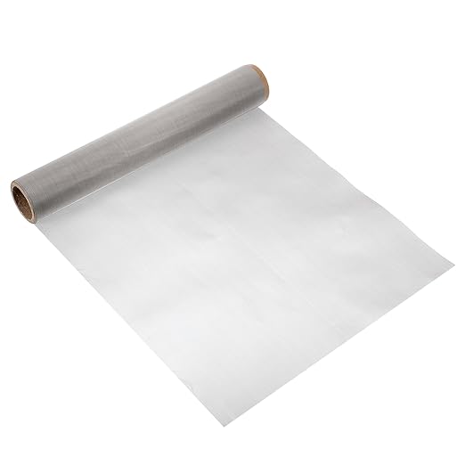 uxcell 350 Mesh 118" x 12" Woven Wire Mesh, 304 Stainless Steel Air Vent Filter Screen, Window Screen Mesh for DIY Projects Vents Cover Filtration Animals Fence