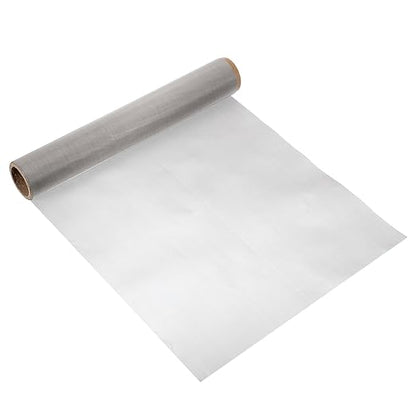 uxcell 350 Mesh 118" x 12" Woven Wire Mesh, 304 Stainless Steel Air Vent Filter Screen, Window Screen Mesh for DIY Projects Vents Cover Filtration Animals Fence