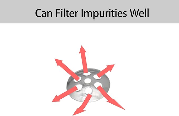 30Pcs 0.3”/8mm Pipe Screen Filters, Stainless Steel Concave Honeycomb Screens with 7 Holes, Reusable Small Mesh Filter for Plumbing Applications