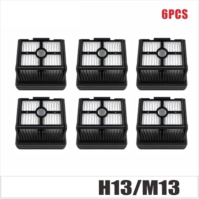 Scrubber Wiper Filter Soft Brush Wet and Dry Vacuum Cleaner Spare Part，Compatible for Dreame， M13 / H13 Accessories(FILTER-6PCS)