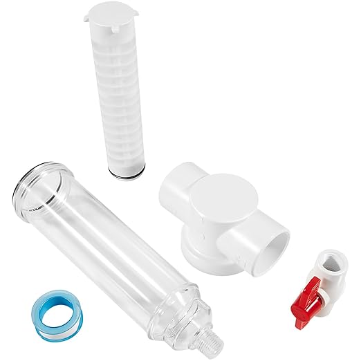 1-1/2" Spin Down Sand Separator for 50 Gpm Sediment Water Filter System, PVC Slip Fit Connections, 100 Mesh