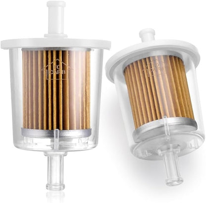 FUEL FILTER INDUSTRIAL HIGH PERFORMANCE UNIVERSAL INLINE GAS FILTER 5/16" 2 Pack