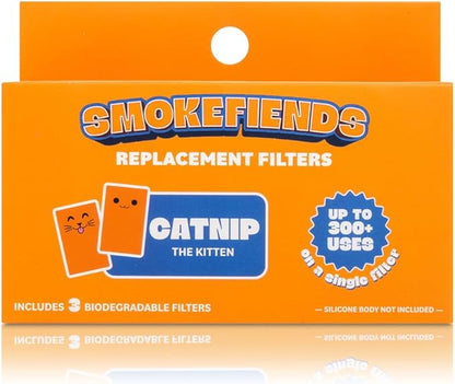3 Pack Replacement Filters | Discreet HEPA & Carbon Filtration | Biodegradable & Up to 300+ Uses (Catnip Kitten) | Packaging May Vary