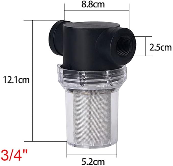 1pc Inline Strainer Kit - High Pressure Filter for Farm Equipment & Garden Hose Systems(3/4")