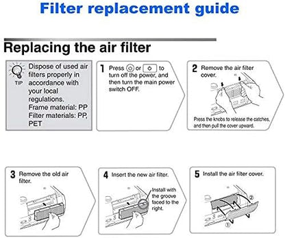 AWO Replacement Projector Air Filter Fit for EPSON ELPAF13 / V13H134A13 / 146370 EB-410W EB-410E EB-S6 EB-S62 EB-S6LU EB-W6 EB-X6 EB-X62 EB-X6LU EH-TW420 EMP-400W EMP-400WE EMP-822 EMP-822H EMP-83