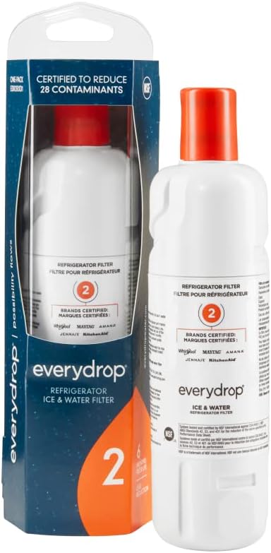 everydrop® by Whirlpool Ice and Water Refrigerator Filter 2, EDR2RXD1, Single-Pack