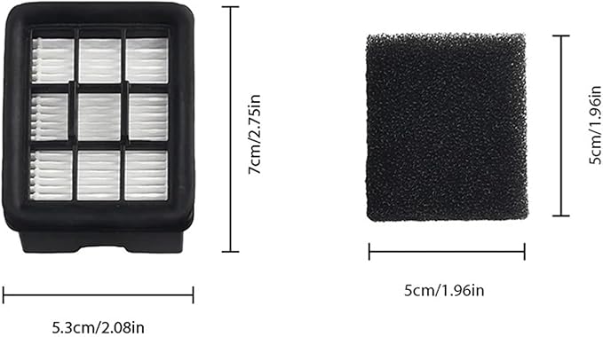 wet dry vacuum cleaner, Compatible For Redkey W12 Floor Scrubber Vacuum Replacement Spare Parts Accessorie HEPA Filter,for home and floor(8pcs)