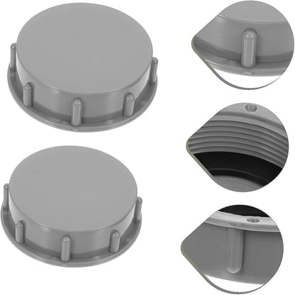 DOITOOL 18pcs Pp Pipe Caps for Drainage Caps for Waste Processing Easy Installation Grey Color for Bathroom Kitchen Use