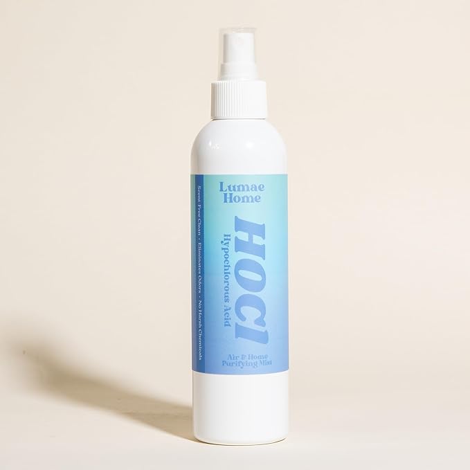 HOCl Air & Home Purifying Mist Spray – Hypochlorous Acid Air Purifier Spray Safe Around Kids & Pets - No Toxic Fumes - Natural Odor Eliminator - Multi-Surface - 8 Fl Oz