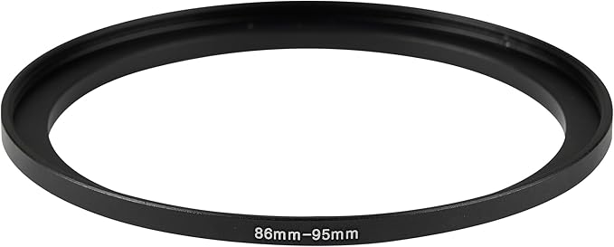 86-95mm Metal Step-Up/Down Ring Adapter Compatible with Mirrorless Cameras DSLR Lens, UV CPL ND Filter Thread Converter, Black