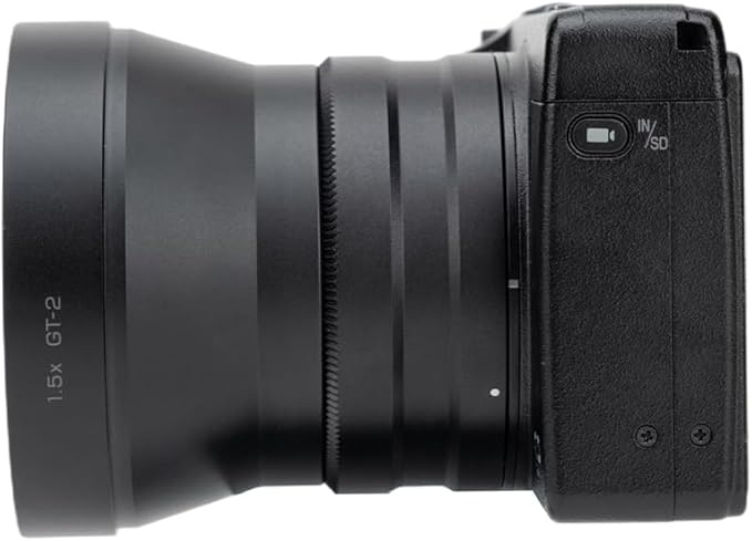 JJC Lens Filter Adapter for Ricoh GR IV GRIV GR4 HDF Monochrome Digital Camera with GW-4 Wide Conversion Lens or 49mm Thread Filter, Replaces Ricoh GA-3 for GR 4 Accessories