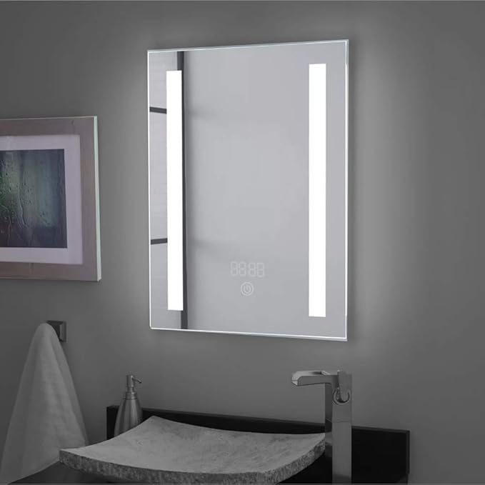 LED Bathroom Mirror with Demister Pad and Touch Switch (50x70)