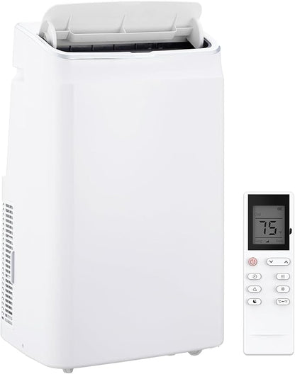 Portable Air Conditioner 14000 BTUs with Cooling, Dehumidifier, Fan 3-in-1 Room AC unit, 3 Air Speeds, 24-Hour Timer, Sleep Mode - Cools up to 750 Sq. Ft. - Ideal for Home, Garage, Office
