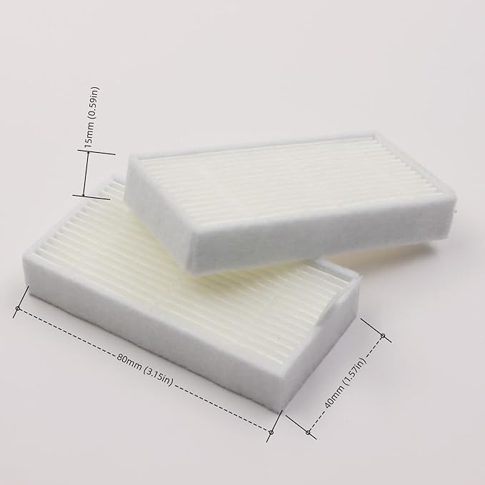 10pcs HEPA Filter for ILIFE Vacuum Cleaners, Replacement Filters for ILIFE V3, V3S, V3S Pro, V5, V5S, V5S Pro V5s Pro 2 V5s Plus Noisz S5 Robotic Vacuum Cleaner Robot Vacuum Filters