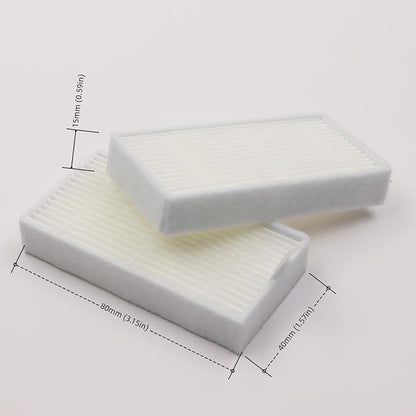 10pcs HEPA Filter for ILIFE Vacuum Cleaners, Replacement Filters for ILIFE V3, V3S, V3S Pro, V5, V5S, V5S Pro V5s Pro 2 V5s Plus Noisz S5 Robotic Vacuum Cleaner Robot Vacuum Filters
