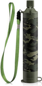 Membrane Solutions Straw Water Filter S1, NSF/ANSI 42&372&401 certificated, Survival Filtration Portable Gear, Emergency Preparedness, Supply for Drinking Hiking Camping Team Family Outing