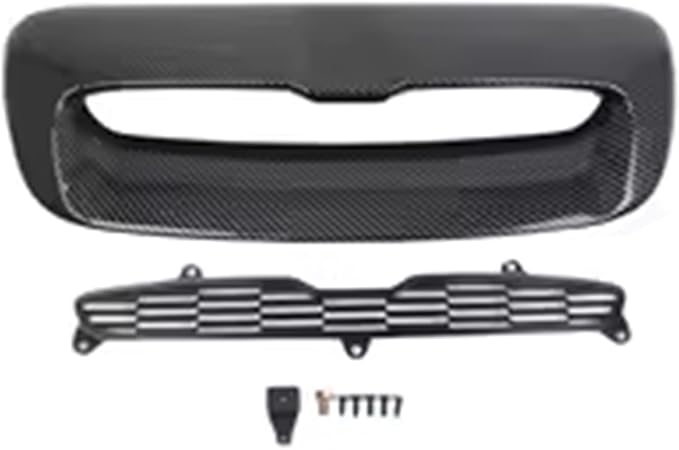 Car Front Air Intake Vent Scoop Car Air Flow Intake Hood Compatible With BMW Compatible With Mini And Cooper R55 R56 R57 R58 R59 2007-2013(Carbon fiber black)