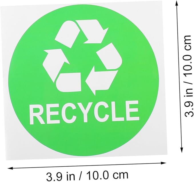 9pcs Garbage Classification Stickers for Trash Recycling Self-Adhesive Sorting Labels for Easy Use Kitchen Office Bathroom