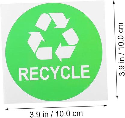 9pcs Garbage Classification Stickers for Trash Recycling Self-Adhesive Sorting Labels for Easy Use Kitchen Office Bathroom