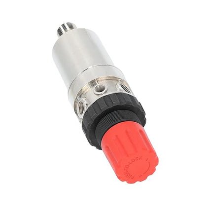 Oil Water Separator Filter Pressure Regulator, Air Compressor Filter with 1/2in NPT, Zinc Alloy Shell for Airbrush and Pneumatic Tools, Manual Drainage Design for Stable Air Flow