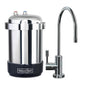 WaterChef U8500 Premium Under-Sink Water Filtration System & Designer Series Faucet (Chrome), NSF/ANSI Certified for 78 Contaminants, 600 Gal., Stainless, Made in USA