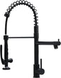 Fapully Black Kitchen Faucet,Commercial Pull Down Kitchen Sink Faucet with Sprayer