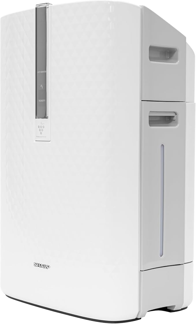 SHARP Air Purifier with Humidifier Combo – Covers up to 1,230 sqft in one hour, True HEPA Filter Air Purifier for Medium Rooms, Home Nursery, Dust, Smoke, Pollen - KC850U