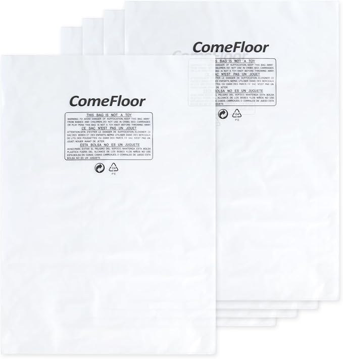 6.5Mil Clear Plastic Dust Collector Bags for Woodworking Dust Filter Drums and Systems, Upgraded Heavy-Duty Replacement Bags, 5-Pack
