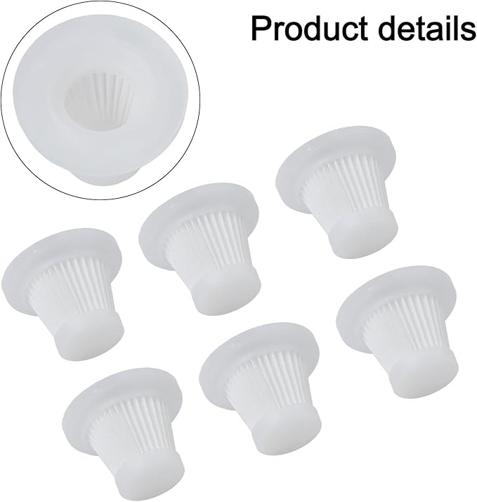 For HEPA Filter for Car Vacuum, Washable Reusable Vacuum Filter Replacement 10 Pack, Car Vacuum Cleaner Filter Set for Vehicle - 52x40x28mm