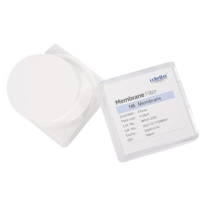 100 PCS Nylon Disc Membrane Filters 47mm 0.1µm Pore Size pH 5-12