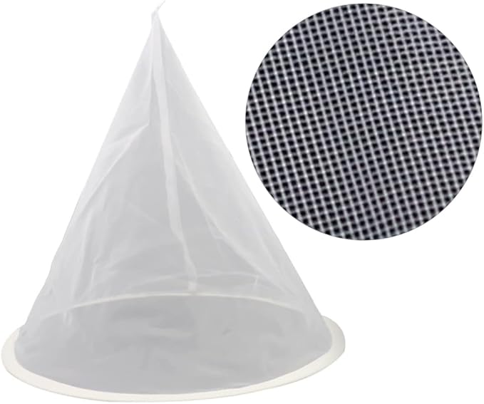 SECFOU 2pcs Fine Gauze Mesh Honey Strainer Filter Net for Kitchen Use for Homemade Honey Drinks and Filtering Waste Reusable and Easy to Clean