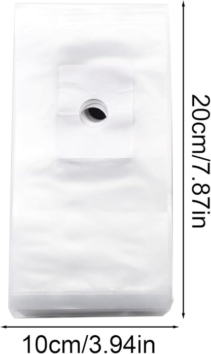 Drill Dust Cover Collector – Hole Cutter Dust Bag, Drill Debris Collector | 100PCS Installation Dust Control Bag, Dust Blocker Kit for Concrete Wall Boring, Efficient Seall Pouch for Corded Drill Use