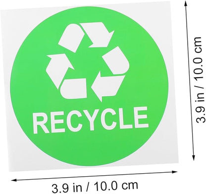 9pcs Trash Can Stickers for Waste Sorting Self-Adhesive Garbage Classification Labels for Recycling