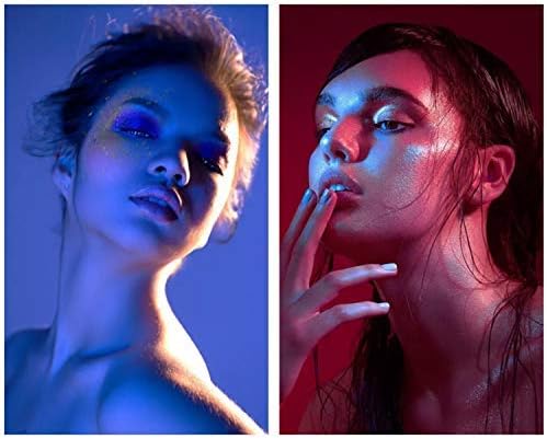 Meking 8 Pieces 16x20 inches Lighting Gels Photo Lights Gel Filters Transparent Color Correction Light Sheets for Photography Red Head Strobe Flashlight (Red&Green&Blue&Yellow)