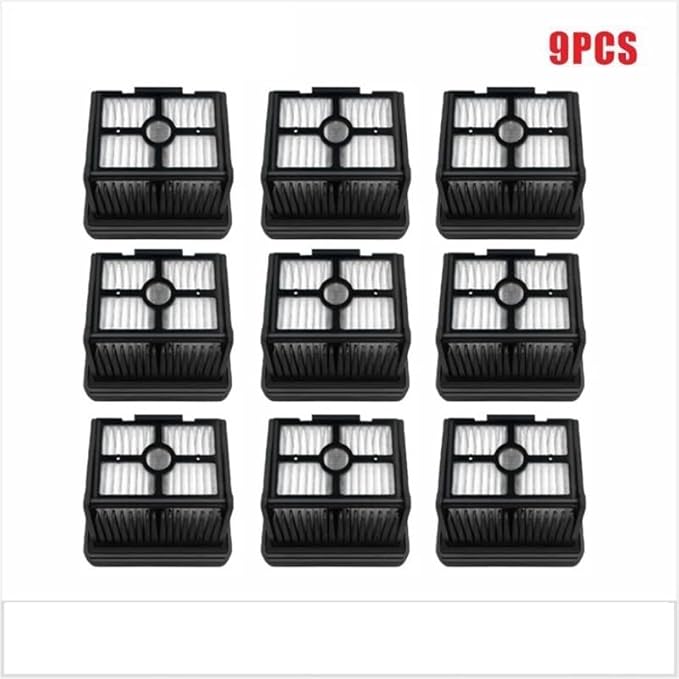 Scrubber Wiper Filter Soft Brush Wet and Dry Vacuum Cleaner Spare Part，Compatible for Dreame， M13 / H13 Accessories(FILTER-9PCS)