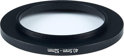 40.5mm to 52mm Step-Up Ring Filter Adapter for All Brands UV ND CPL Metal Ring Step-Up Rings Adapter Filter (40.5mm-52mm)