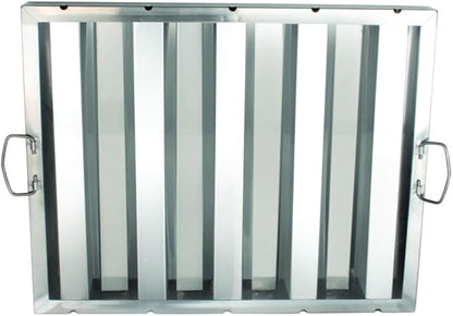 Soro Essentials- 20" W x 16" H Stainless Steel Commercial Kitchen Hood Filter with Handles- Hood Filters Range Hood Filter Range Hood Baffle Grease Filter for Restaurant Kitchen Exhaust Hoods