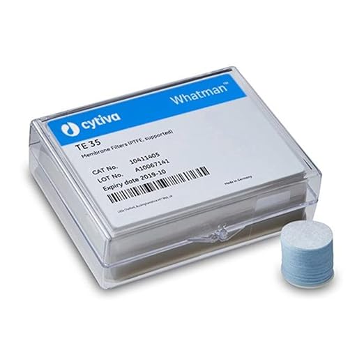 Whatman 10411313 White PTFE Membrane Filter Circle Plain, 50mm Diameter, 0.45 Micron (Pack of 50)