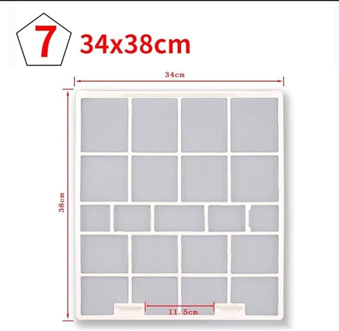 Air Conditioner Dustproof Filter Screen for Hisense Indoor Unit, Accessory for Hanging AC(34x38cm)