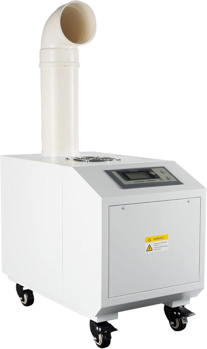 Ultrasonic Industrial Agricultural Humidifer Commercial Humidifier for Plants Large Volume (3kg/H) Automatic Mist Cooling Sprayer 160M³/H Airflow for Warehouse Greenhouse Garden Industrial