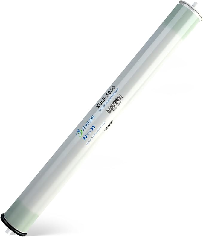 XULP 4040 RO Membrane, Extra Low Pressure 4 x 40 inch Reverse Osmosis Filter, 2600 GPD High Flow at 100 PSI, 99% Stable Rejection, Ideal for Groundwater, Well water & Tap Water Systems
