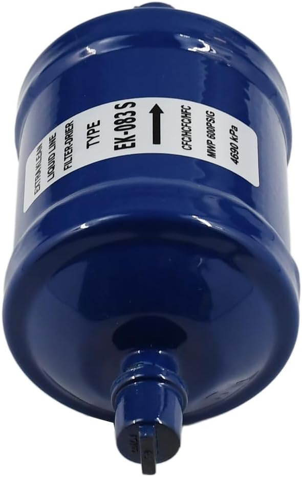 Refrigerant Filter Dryer Liquid Line Filter Drier 3/8 IN Sweat SDML-083S Compatible with HFC CFC HCFC Straight Cool Air Conditioner From 1 to 5 Tons, Widely use in Refrigeration and Heating Systems