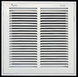 HVAC Premium 10 x 10 Duct Opening Steel Return Air Filter Grille, for 1-inch Filter, Removable Door, Flat Stamped HVAC Vent Cover Grille, Outer Dimensions 12.5 x 12.5