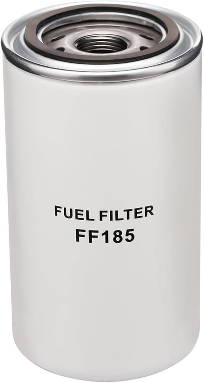 FF185 Spin-On Fuel Filter Heavy Duty Particle Protection Compatible with FLD/FLB/FLC 379/357/320 Replaces V1111845 KW185 25011694