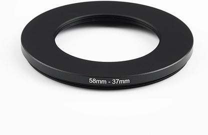 58mm to 37mm Step-Down Ring Filter Adapter,for All Brands UV ND CPL, Metal Ring Step-Down Rings Adapter Filter (58mm-37mm)