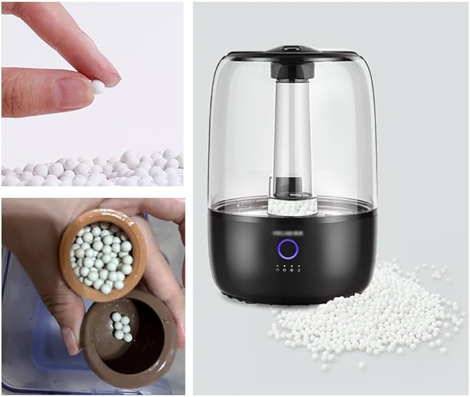 200 Gram Humidifier Cleaner Refill Replacement Nano Silver Ceramic Cleaning Ball for Humidifiers Demineralization Cartridge Containers Filters Fish Tank Purifies Water Eliminates Dust Odor